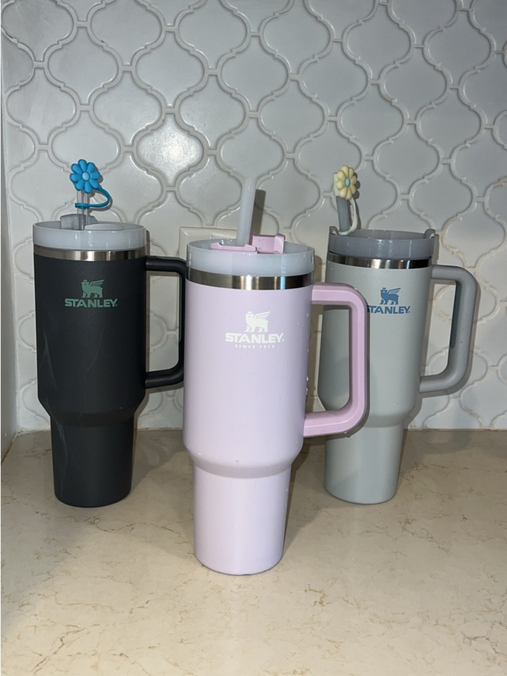 3 40 oz stanley tumbler cups